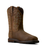 Ariat Mens Groundbreaker Wide Square Toe Steel Toe - Dark Brown
