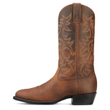 Ariat Mens Heritage Western R Toe - Distressed Brown