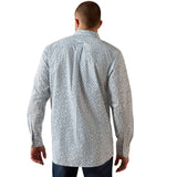 Ariat Mens Jennings Fitted Shirt - White Vine Floral