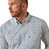 Ariat Mens Jennings Fitted Shirt - White Vine Floral