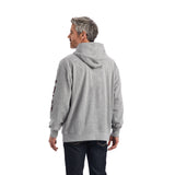 Ariat Mens Logo Hoodie - Heather Grey