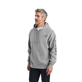 Ariat Mens Logo Hoodie - Heather Grey