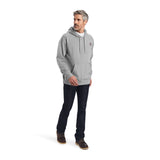 Ariat Mens Logo Hoodie - Heather Grey