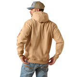 Ariat Mens Logo Hoodie - Tan Heather