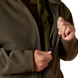 Ariat Mens Logo Softshell Jacket - Earth Green Heather