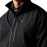 Ariat Mens Logo Softshell Jacket - Phantom/Grey Southwest