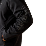 Ariat Mens Logo Softshell Jacket - Phantom/Grey Southwest