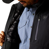 Ariat Mens Logo Softshell Jacket - Phantom/Grey Southwest