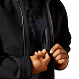 Ariat Mens Logo Softshell Jacket - Phantom/Grey Southwest