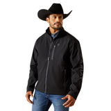 Ariat Mens Logo Softshell Jacket - Phantom/Grey Southwest