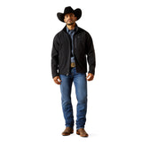 Ariat Mens Logo Softshell Jacket - Phantom/Grey Southwest