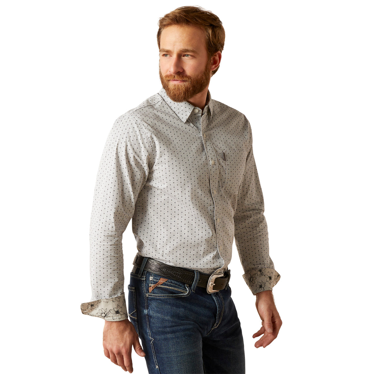 Ariat Mens Maddox Modern Shirt - Grey