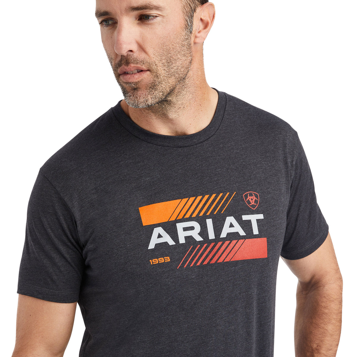 Ariat Mens Octane Stack Tee - Charcoal Heather