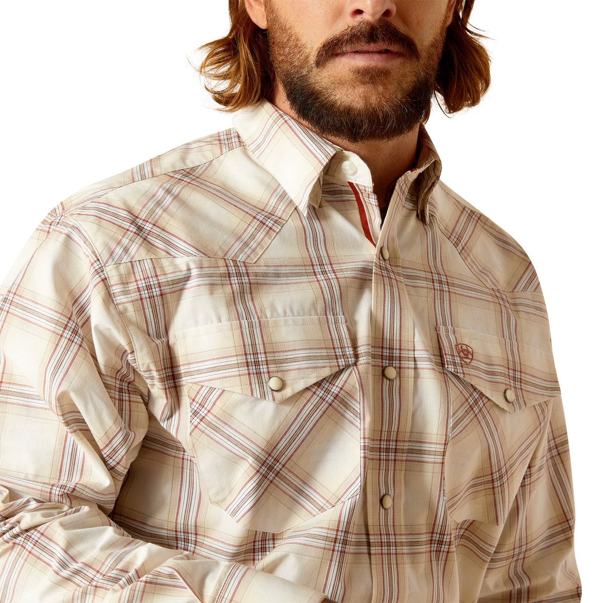 Ariat Mens Pro Prescott Snap Shirt - Sandshell