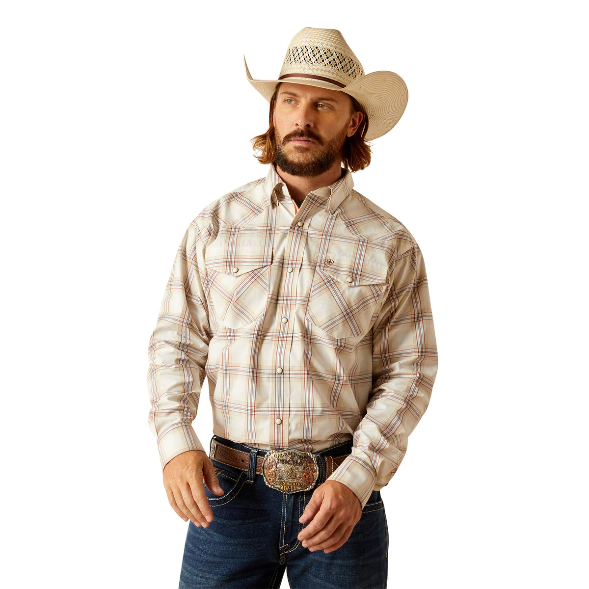 Ariat Mens Pro Prescott Snap Shirt - Sandshell