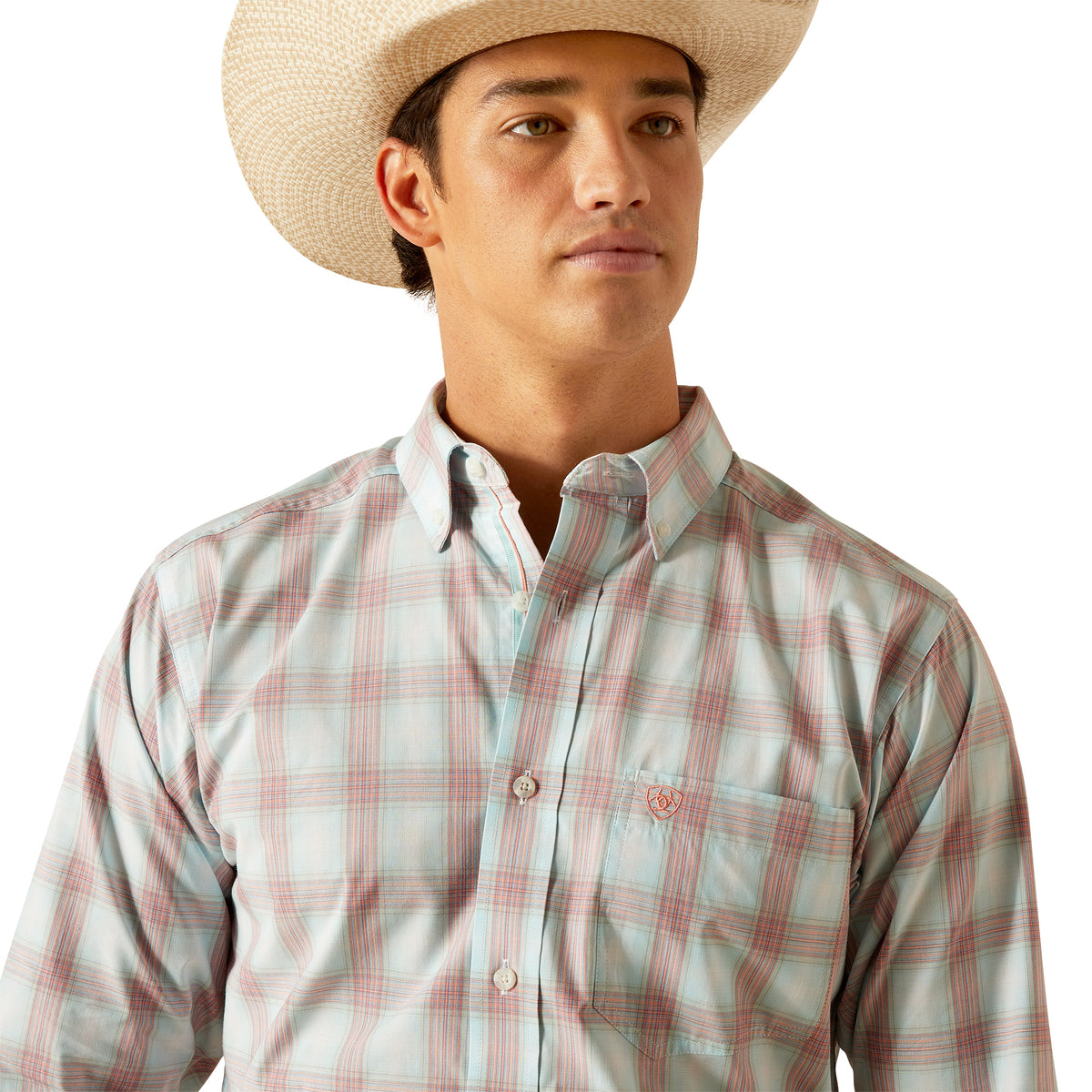 Ariat Mens Pro King Fitted Shirt - Sky