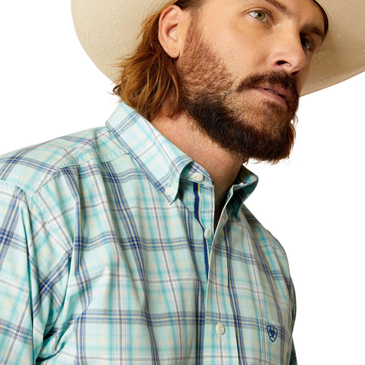 Ariat Mens Pro Pete Shirt - Blue Tint