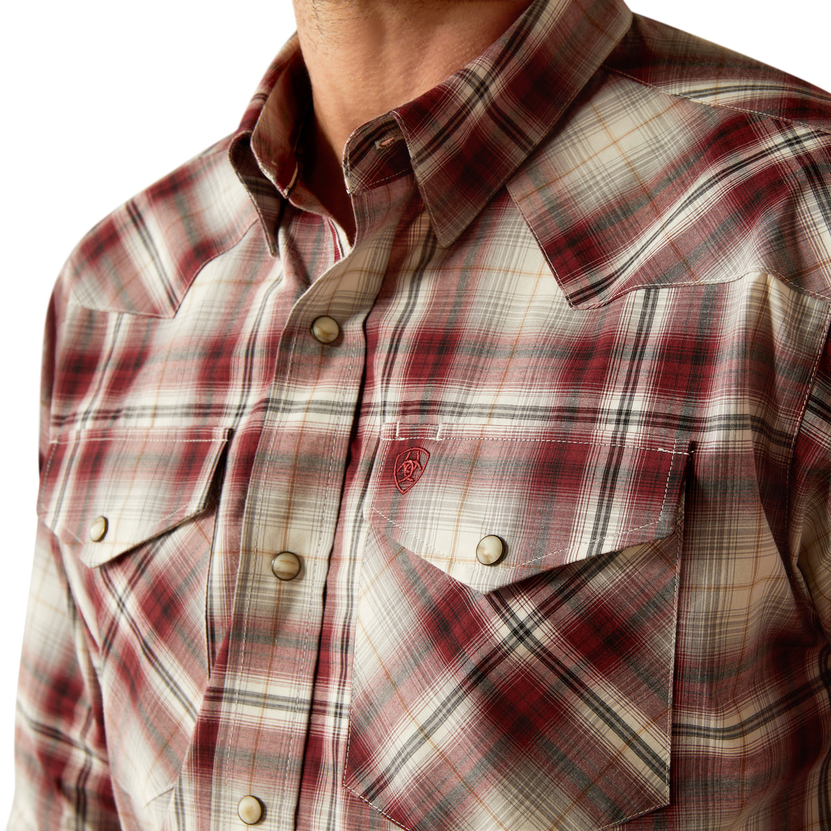 Ariat Mens Pro Series Walt Snap Shirt - Red