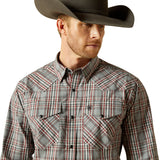 Ariat Mens Pro Series Trenton Fitten Snap Shirt - Grey