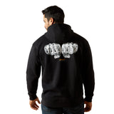 Ariat mens Rebar Workman Bare Knuckle Hoodie - Black