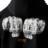 Ariat mens Rebar Workman Bare Knuckle Hoodie - Black