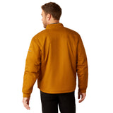 Ariat Mens Rebar Stretch Canvas Bomber Jacket - Golden Brown