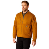 Ariat Mens Rebar Stretch Canvas Bomber Jacket - Golden Brown