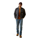 Ariat Mens Rebar Duracanvas Bomber Jacket - Black