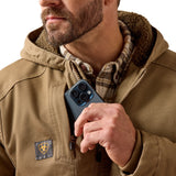 Ariat mens Rebar Duracanvas Jacket - Field Khaki