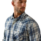 Ariat Mens Retro Heathcliff Fitted Shirt - Key Largo Plaid