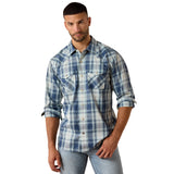 Ariat Mens Retro Heathcliff Fitted Shirt - Key Largo Plaid