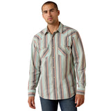 Ariat Mens Retro Hesperus Fitted Shirt - Aquifer Plaid