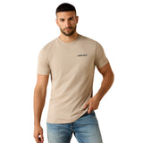 Ariat Mens Sandstone Shield Tee - Brindle Heather
