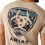 Ariat Mens Sandstone Shield Tee - Brindle Heather