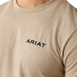Ariat Mens Sandstone Shield Tee - Brindle Heather