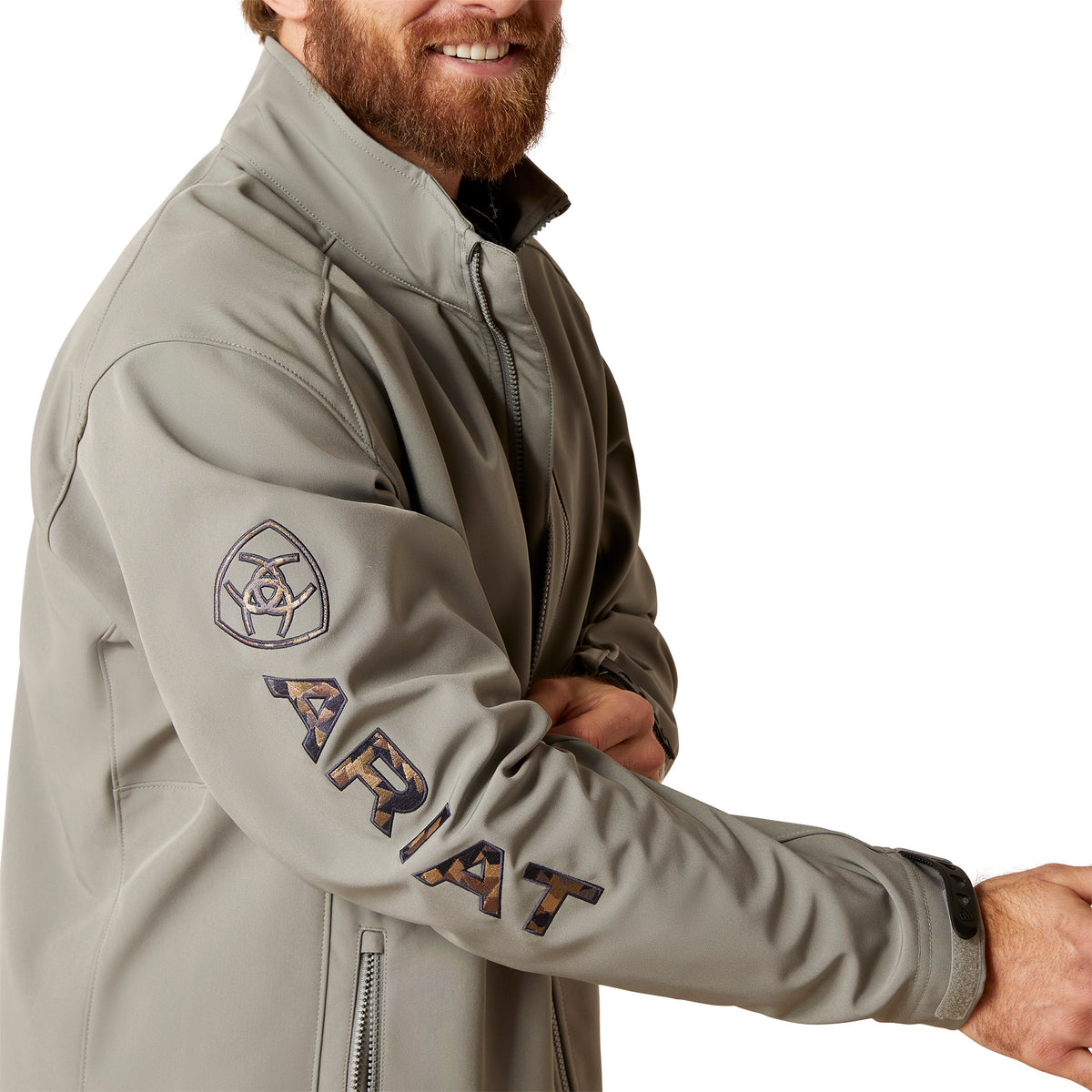 Ariat Mens Logo 2.0 Softshell Jacket - Jetty Grey