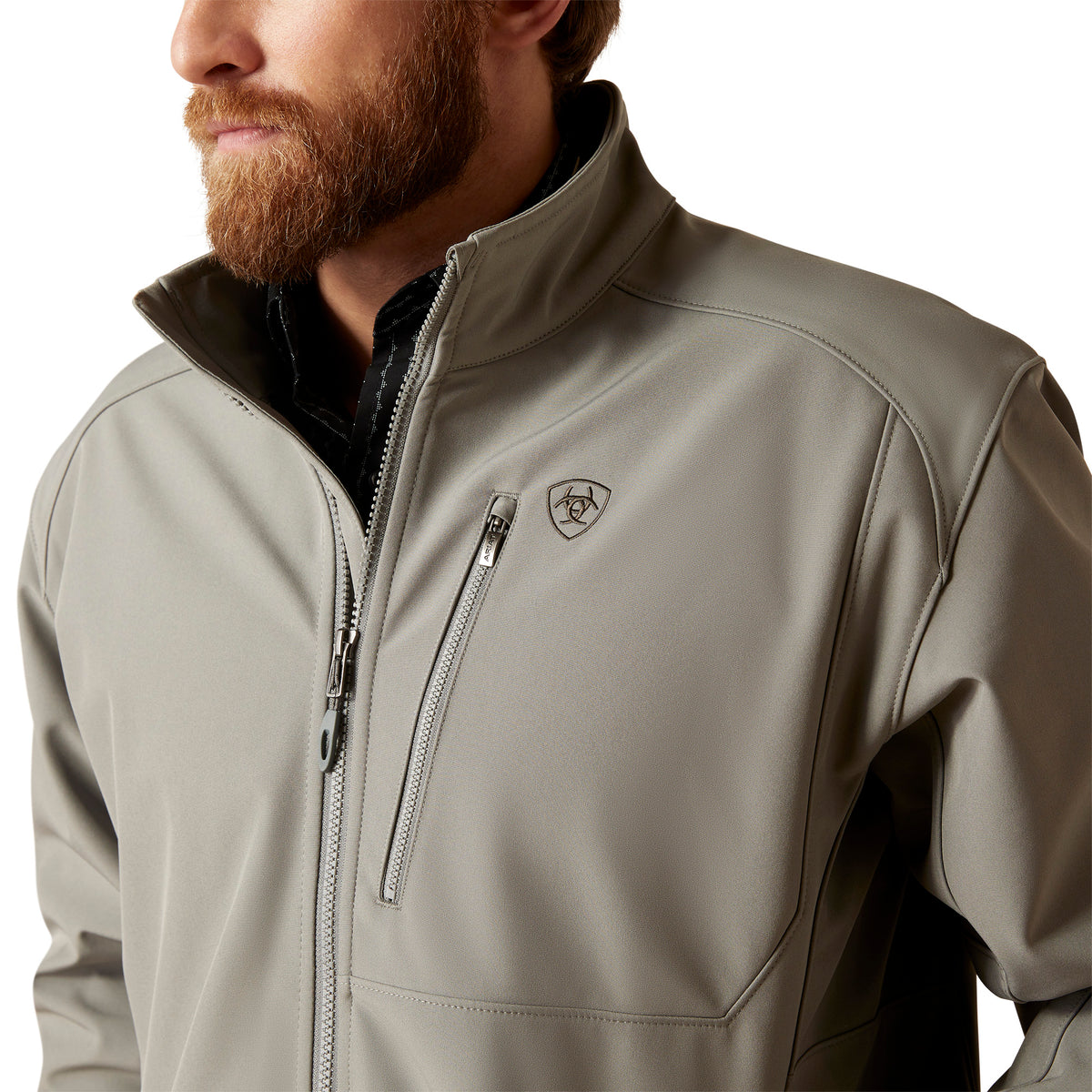 Ariat Mens Logo 2.0 Softshell Jacket - Jetty Grey