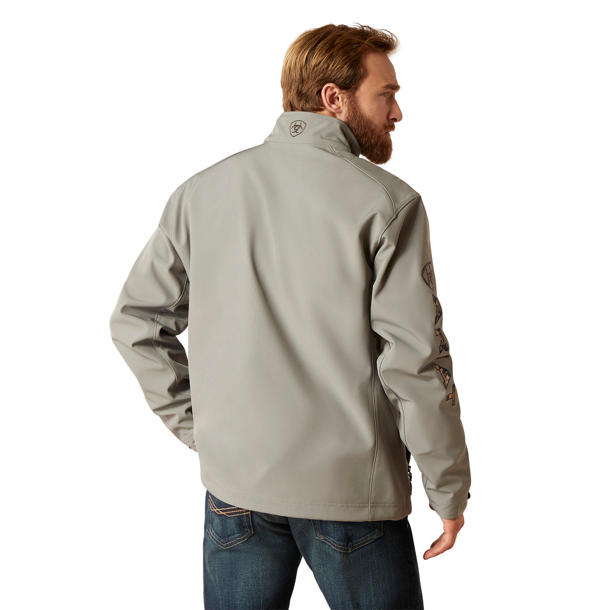 Ariat Mens Logo 2.0 Softshell Jacket - Jetty Grey