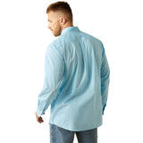 Ariat Mens Solid Slub Shirt - Light Blue