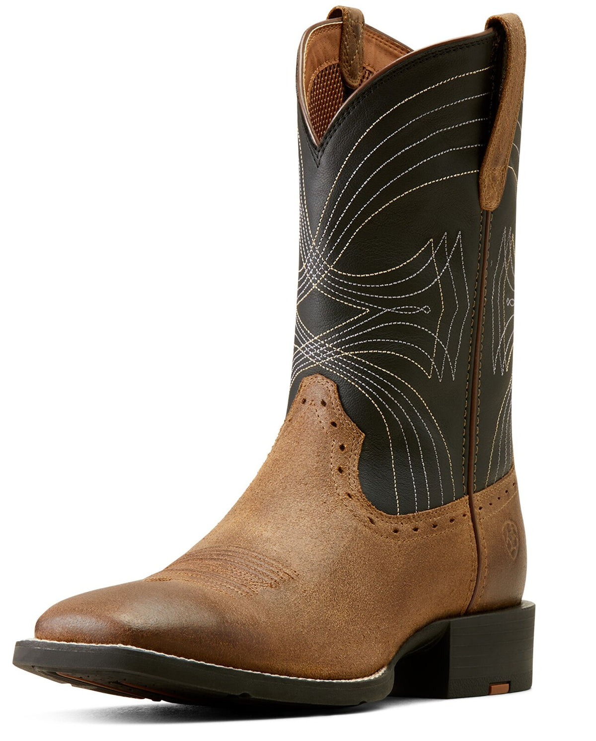 Ariat Mens Sport Wide Square Toe - Barley Borwn/Matte Black