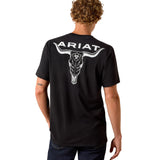 Ariat Mens Stipple Steer Tee - Black