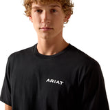Ariat Mens Stipple Steer Tee - Black