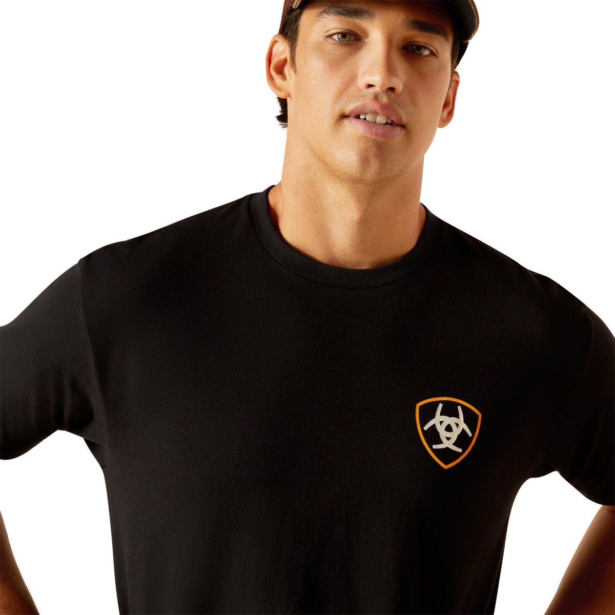 Ariat Mens Diamond Mountain Tee - Black Heather