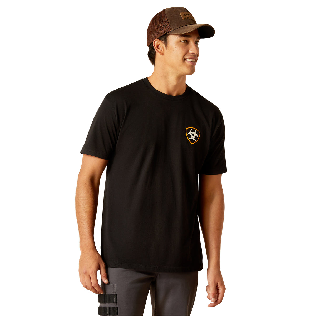 Ariat Mens Diamond Mountain Tee - Black Heather