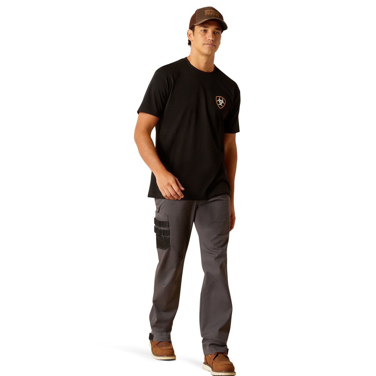 Ariat Mens Diamond Mountain Tee - Black Heather