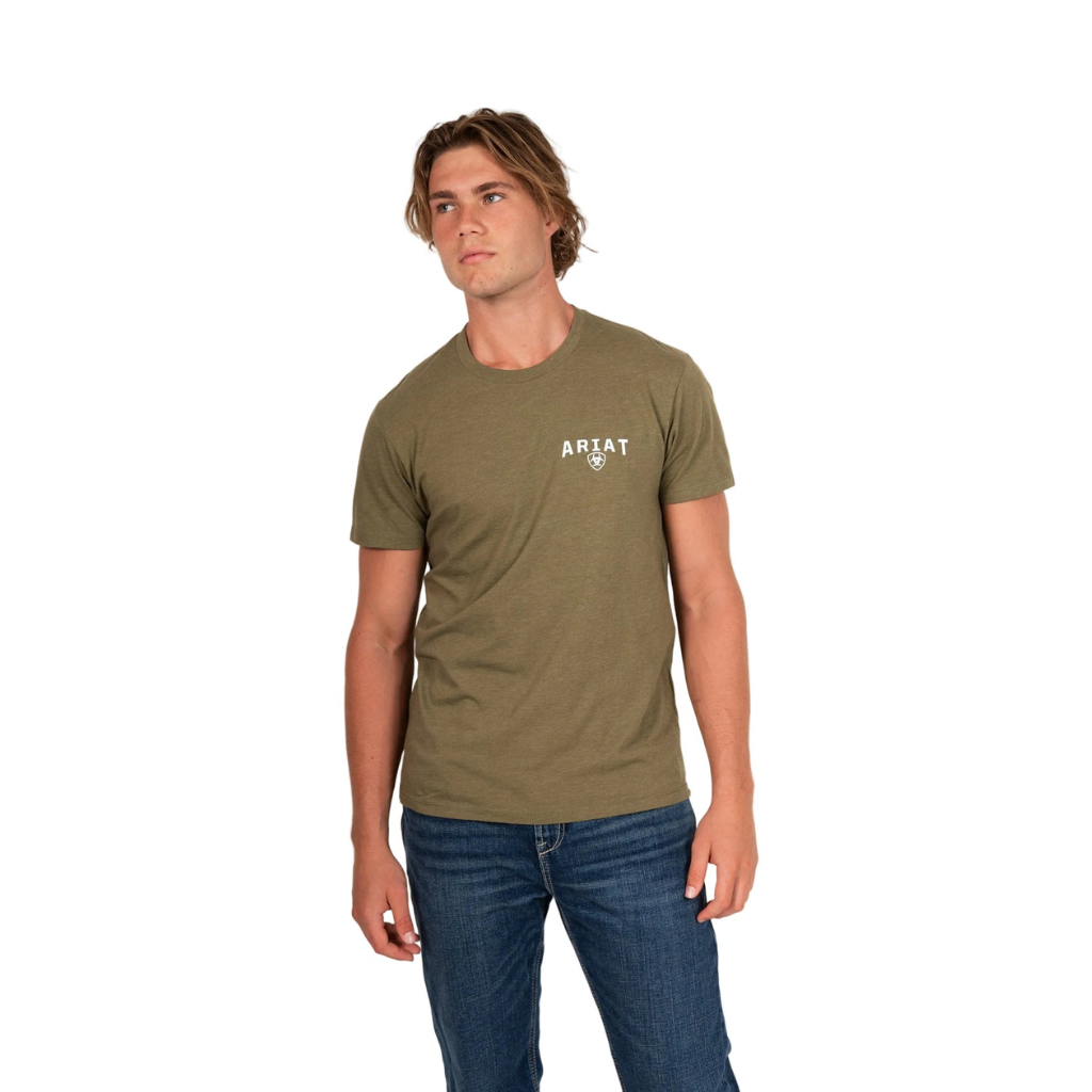 Ariat Mens 93 Liberty T Shirt - Army Green