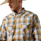 Ariat Mens Pro Series Tiango Classic Fit Shirt - Golden Brown Plaid