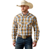 Ariat Mens Pro Series Tiango Classic Fit Shirt - Golden Brown Plaid