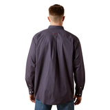 Ariat Mens Wrinkle Free Briggs Shirt - Navy