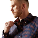 Ariat Mens Wrinkle Free Briggs Shirt - Navy